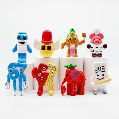 8 Stuks Steal A Brainrot Figuren PVC Model Ornament Brainrot 67 Figuurtje Bureau Decoratie Game Peripheral Verjaardagscadeau voor Kinderen red