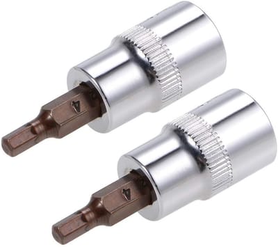 Dailygoods - Hex Bit Socket - Inbussleutel Doppenset - Premium S2 Staal - 3/8" Drive x H4 - Geschikt voor Momentsleutel en Ratelsleutel