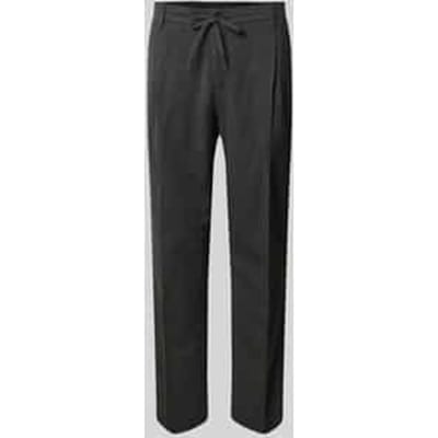 Tapered stoffen broek met viscose model 'LEROY'