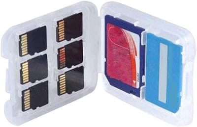 Transparante Geheugenkaart Opbergdoos - Multifunctionele Organizer voor Micro SD, TF, SDHC en MSPD Kaarten