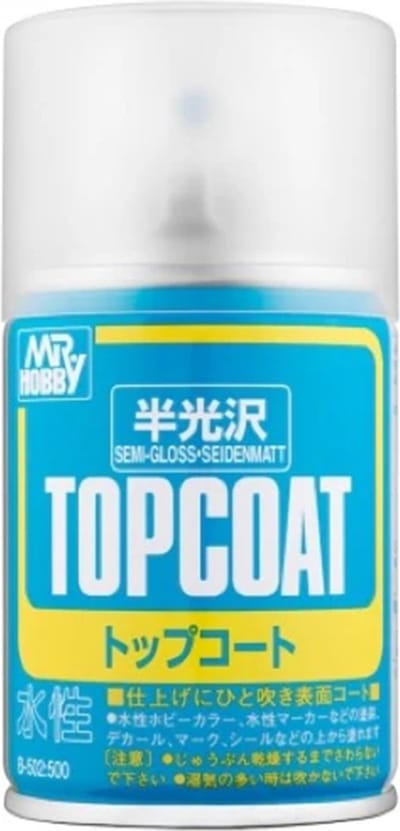Mr. Hobby Hobbyverf - Coat B-502 Zijdeglans - Vernis Spray - 86ml Verf spuitbus - 86 ml