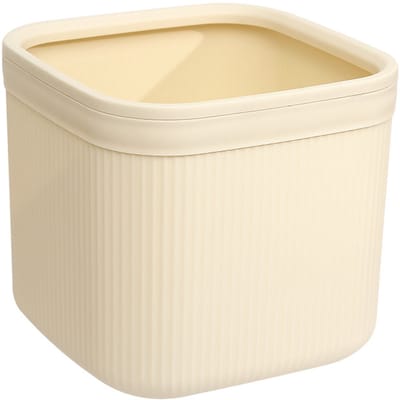 Mini prullenbak - Bureaubladafvalbak - PP - Prullenbak - Mini Bureau Prullenbak - Opbergprullenbak- Compacte Organizer - Geschikt voor thuis en op kantoor - 16*14.7CM - Wit