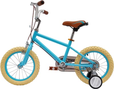 14 inch Kinderfiets Jongens en Meisjes 3-6 Jaar met Zijwieltjes, Verstelbaar