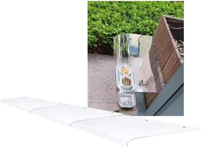 Voordeur Luifel - Overkapping Polycarbonaat - Bescherming Buiten - Laag Geluidsniveau - 270 cm - Transparant