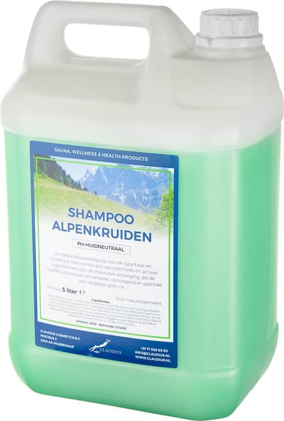Shampoo Alpenkruiden - 5 liter - Navulling - Haarverzorging