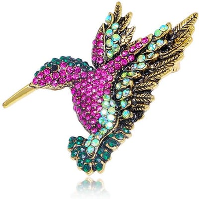 Antieke Vintage Paleis Stijl Dier Vogel Broche Meerkleurige Glazuur Schattige Vogels Broches Kleding Hoeden Tassen Accessoire