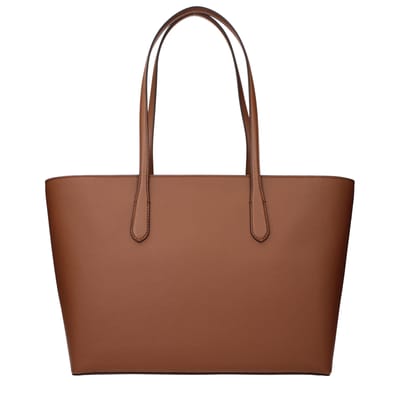 Michael Kors Bruine Leren Schoudertas