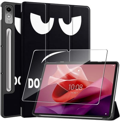 Dailygoody - Beschermhoes voor Lenovo Tab P12 - Gehard glas - Ultradun - Schokbestendig - Krasbestendig - Flexibel - 12,7 inch
