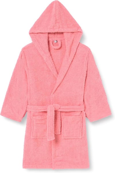 Kinder Terry Badjas met Kap en Ceintuur, Coral Rood