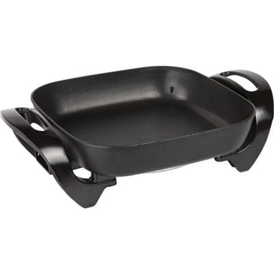Skoov Hapjespan – 2-in-1 Elektrische BBQ Grill met Hotpot - Met Deksel – Multifunctionele Smokeless Non-stick Pan – Indoor Grill & Fondue