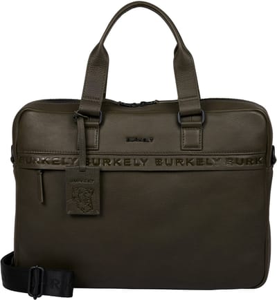BURKELY Minimal Mason Unisex Laptopbag - 15,6 inch laptopvak - Groen