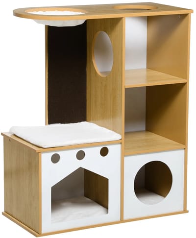 Kattenhuis - Krabmat - Kattenhuis Binnen - Kattenmeubel - Kattenhok - Kattenmand - Kattenhuisje - Katten Huisje - Katten Huis - Katten - Kat - Kattenspeelgoed - Katje - Speelgoed - Huisdieren - Huisdier - Kitten
