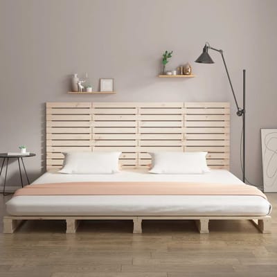 vidaXL - Hoofdbord - wandmontage - 156x3x91,5 - cm - massief - grenenhout