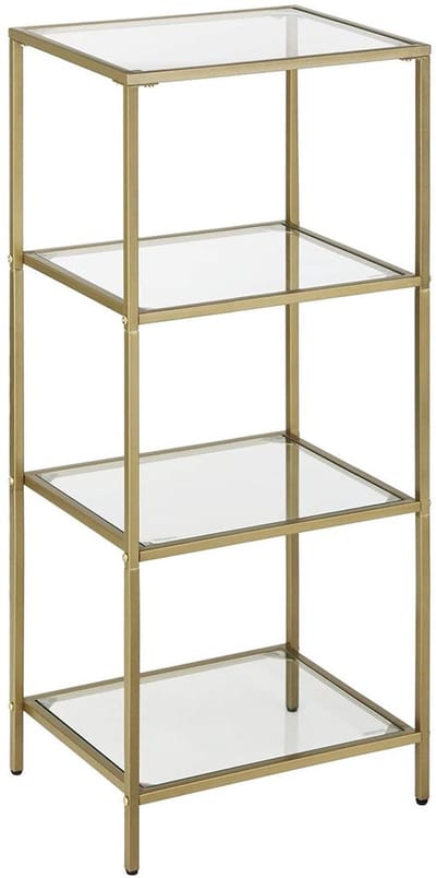 Stand Splank - Hard Glass Shelving Unit - Opslagrek - Duurzaam glas - 40 cm x 30 cm x 95 cm