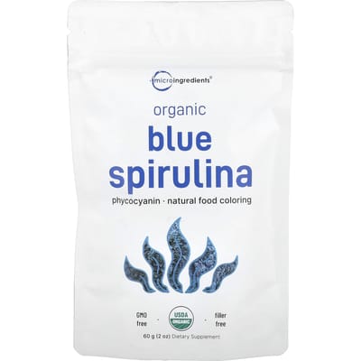 Micro-ingrédients, Spiruline bleue biologique, 2 oz (60 g)