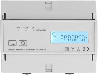 3-fase elektriciteitsmeter - Energiemonitor - Energieverbruik meten - Bidirectionele monitoring - 80A stroombereik - Wit