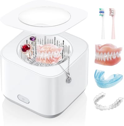 Ultrasone Reiniger - Sieraden Reiniger - Snel Reinigen - 30W Hoge Kracht - 200 ml - Wit