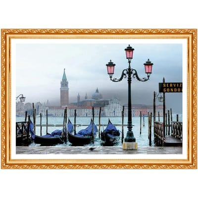 Diamant peinture point de croix motif 5D diamant broderie venise coucher de soleil diamant résine décor à la maison 20X30CM gray