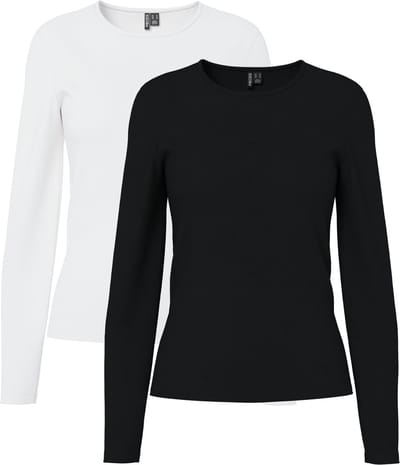 Pieces Top met lange mouwen PCAMELIA 2-PACK