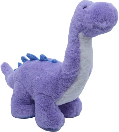 Cute since 1999 - Dinosauruspark - Dinosaurus speelgoed - Paarse brachiosaurus - Baby knuffel - 27cm