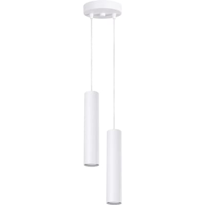 Sollux Lighting Hanglamp Lagos - GU10 - wit - staal - 15x15x118cm
