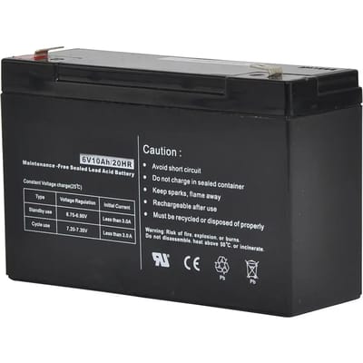 Gallagher 6V 10Ah Batterij voor S40/S40L schrikdraadapparaten - Betrouwbare batterij