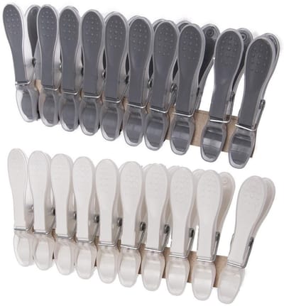 Wasknijpers Set van 20 - Kunststof - Sterke Grip - Waslijn Knijpers - Weerbestendig - Voor Binnen en Buiten