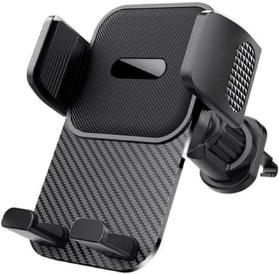 TOVBMUP Telefoonhouder - 1 verpakking - Autotelefoonhouder - Ventilatieopening - Verstelbaar - ABS - Autoaccessoire - Zwart