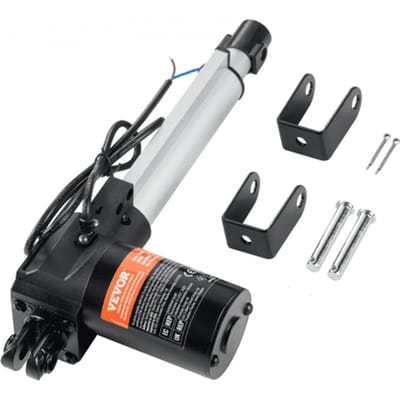 VEVOR 6000N Lineaire Actuator DC 12V Lineaire Aandrijving Ip44 Elektrische Lineaire Motor 150 mm Slaglengte Geluidsniveau ≤50 DB Elektrische Deuropener 5 mm/s Rijsnelheid Lineaire Technologie Aanpassing Aandrijving
