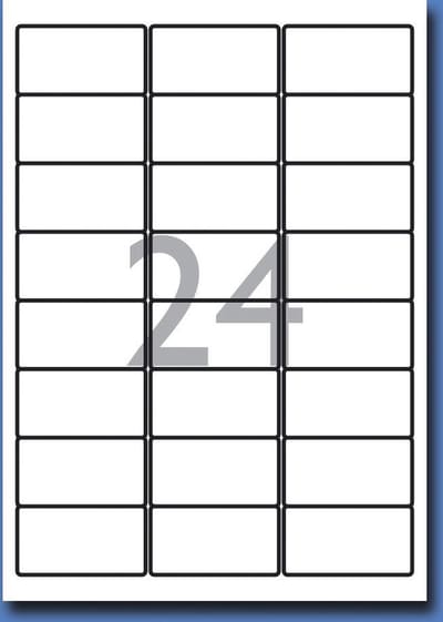 Decadry Etiketten / Labels 63.5 x 33.9 mm - 100 vel