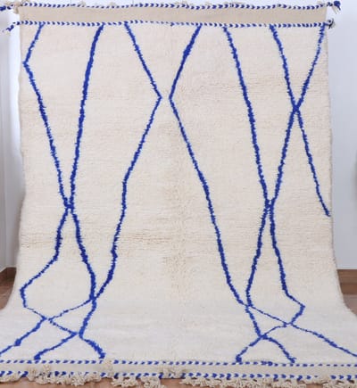 Berber Vloerkleed - Marokkaans Vloerkleed - 240 x 160 cm - Handgemaakt, Kleurrijk & Uniek - Gemaakt van 100% wol - Hoogpolig Azilal Tapijt