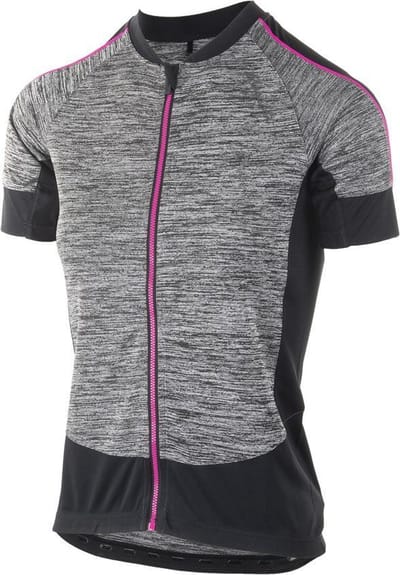 Ds Wielershirt KM Carlyn3.0 Zwart/Grijs/Roze XS