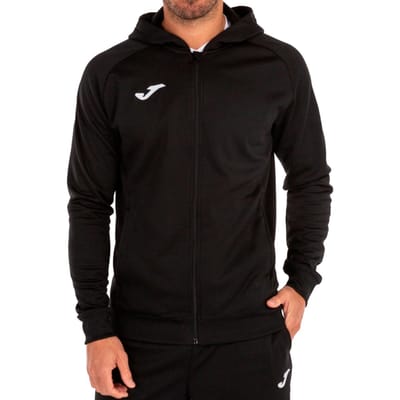 Joma Menfis Jas Met Kap Heren - Zwart | Maat: XL