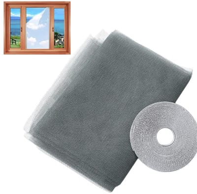 Raamhor (1 stuk) – Insectenwerend gaas – Zelfklevende doe-het-zelf raamhor – Muggenwerend gaas – Ademend & discreet – Geschikt voor diverse soorten ramen – 50x100 cm