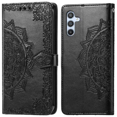 imoshion Hoesje - Geschikt voor Samsung Galaxy A56 (5G) - Mandala Bookcase - Zwart