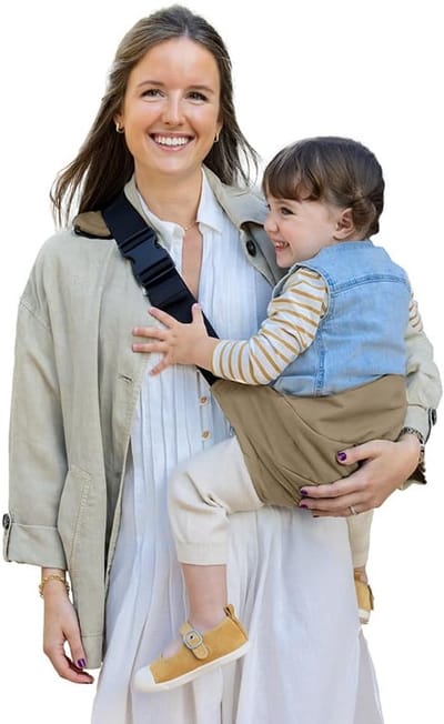 Draagzak Kinderen - Baby Draagband - Ondersteuning Tijdens Wandelen - Ergonomisch Ontwerp - 9-48 Maanden - Bruin