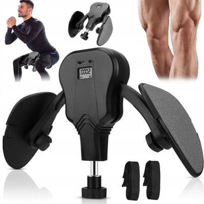Beentrainer - Beenklem - Binnenbeen Trainer - LCD Scherm & Verstelbare Weerstand - 20-60kg Instelbaar - Oplaadbaar 150mAh - Been- en bilspiertraining