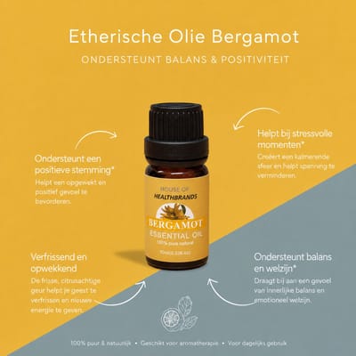 Etherische olie - 3 stuks Bergamot - 100% natuurlijke plantenextracten - hoge concentratie olie - slechts een paar druppels nodig