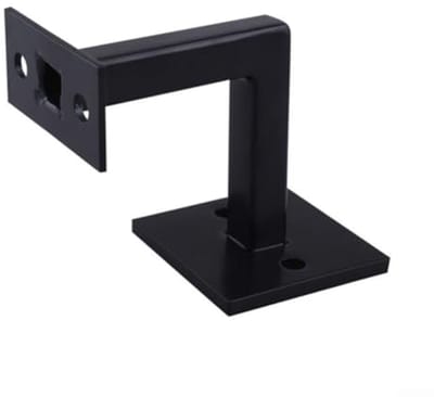 Leuning Beugel - Muursteun Trap - Veilige Ondersteuning - Roestvrij Staal - 6.6 Cm Hoog - Zwart