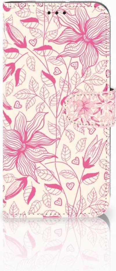 Motorola Moto G7 | G7 Plus Hoesje Pink Flowers