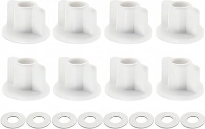 Toiletbril bevestigingsset, 8-delige vervangingsmoeren, stevige kunststof montage