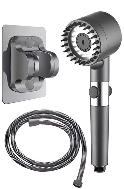 PolkaHome® Drukversterkte Douchekop met Filter – Handdouche – Douchekop met 3 Standen – Waterbesparende Douchekop – Hogedruk Douchekop voor Badkamer