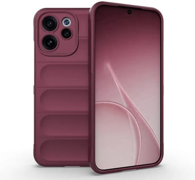MobyDefend Hoesje - Geschikt voor Oppo Reno15 F / Oppo Reno15 FS - TPU Gripcase - Donkerpaars
