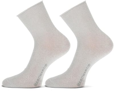 MarcMarcs - 4-Pack - Damessokken - Katoenmix Zachte - Dames - licht silver - 35-38 - 81997