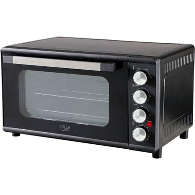 Elektrische oven 42 liter, zwart, 2000 W, 12 modi, dak, convectie, modern design, perfect voor elke keuken