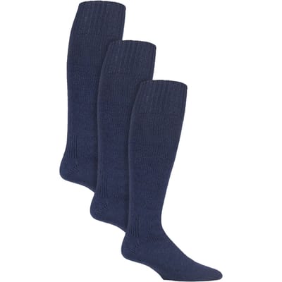3-Pack Visserssokken | Lange Wollen Bootsokken voor Mannen | Kniehoge Visserssokken