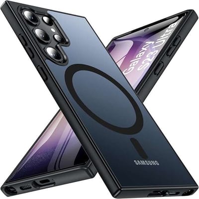BESINPO Serie - Hoesje voor mobiele telefoon - Magnetische Adsorptie - Mat - Compatibel met Samsung Galaxy S23 Ultra