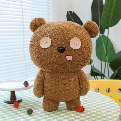 Nieuwe Schattige Knuffelpop Kinderen Troostende Pop Cadeau 35cm brown