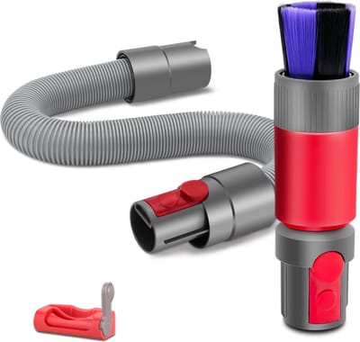 Krasvrije stofborstel + flexibele verlengslang Geschikt voor Dyson V7 V8 V10 V11 V15 Outsize stofzuiger, zachte borstel voor het verwijderen van stof, snoerloze stofzuiger vervangende onderdelen