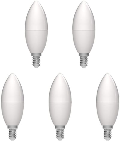 Avide E14 LED Lamp 2.9W - Kaarslamp B35 - Zuinig + Hoge Lichtopbrengst 470lm - Warm Wit Licht - Vervangt 40W - 5 stuks